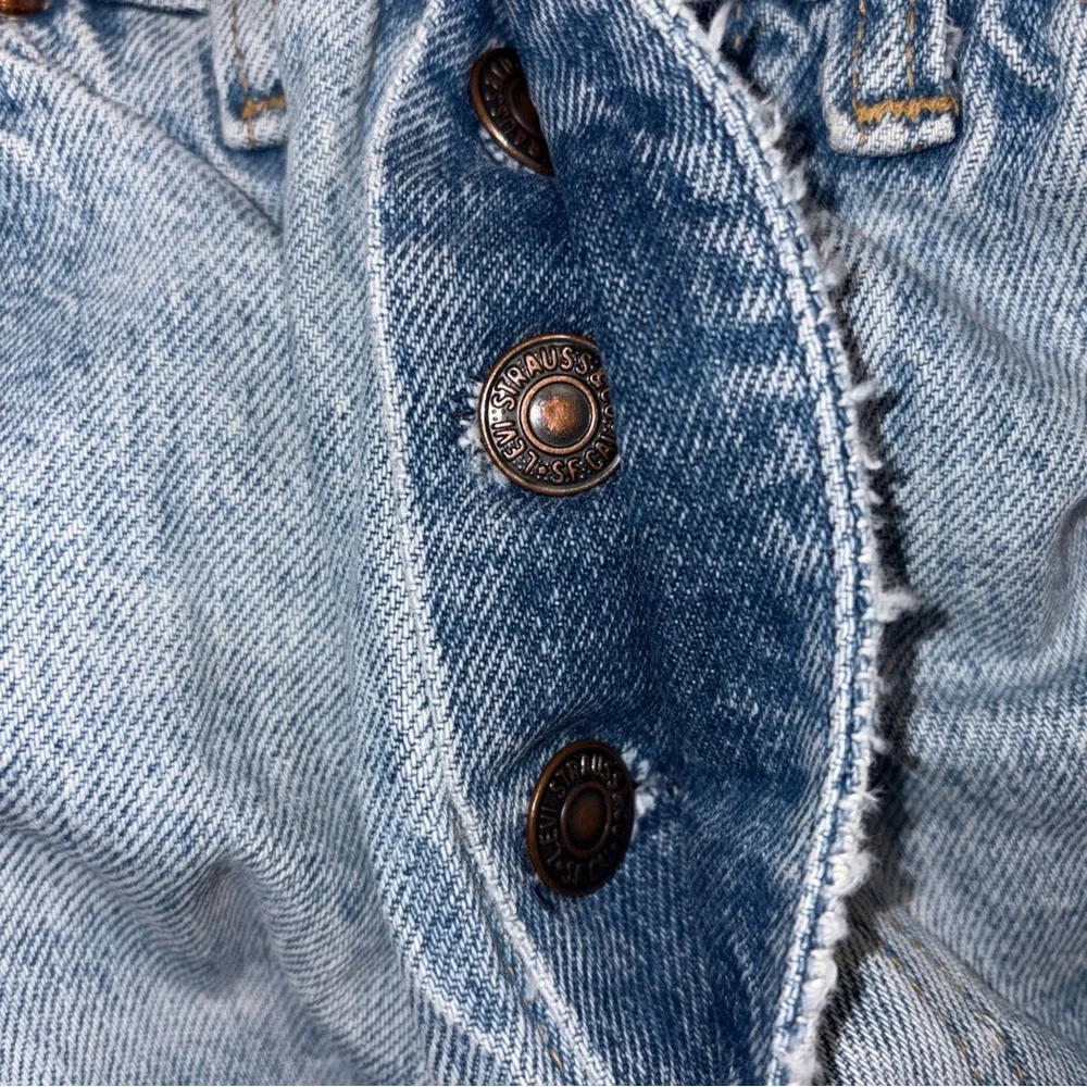 Rare Vintage 1980s 501 Button Levis Denim Jeans Orange Tab Women SZ 24/32 Inseam - Picture 11 of 11
